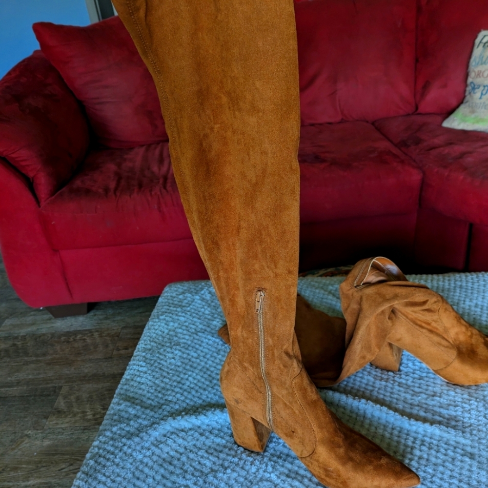Steve Madden suede over the knee boots